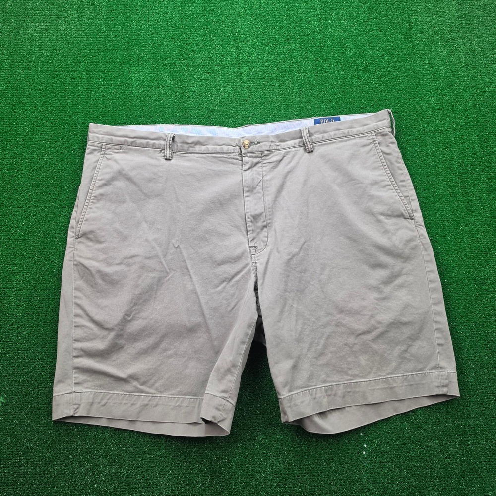 Polo Ralph Lauren Stretch Classic Fit Twill Chino Shorts Mens 44B Gray 9" Inseam